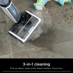 Shark 3-in-1 Steam Mop - Picks up Debris, Scrubs & Sanitizes-Hardwood, Laminate, Tile, Stone, Marble & Vinyl