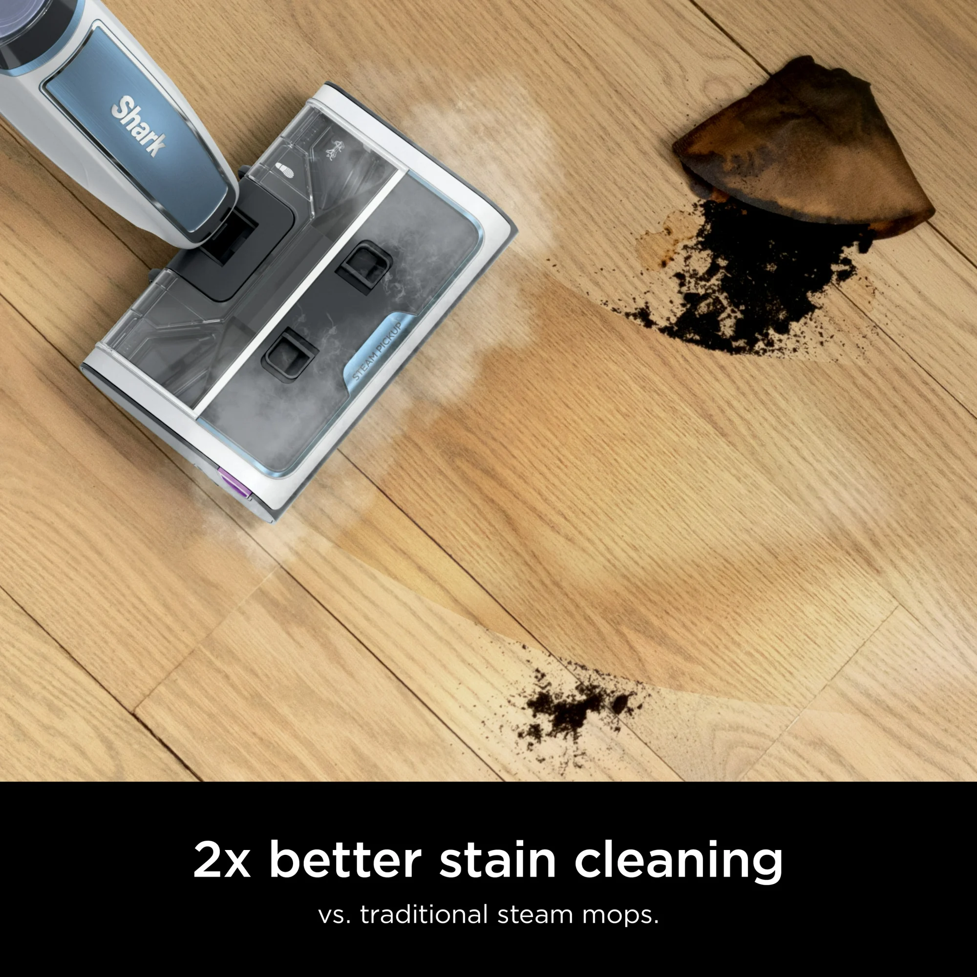 Shark 3-in-1 Steam Mop - Picks up Debris, Scrubs & Sanitizes-Hardwood, Laminate, Tile, Stone, Marble & Vinyl