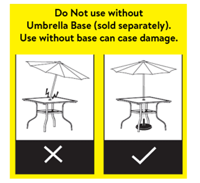 Mainstays Albany Lane 6-Piece Outdoor Patio Dining Set, Black (Umbrella Base Sold Separately)
