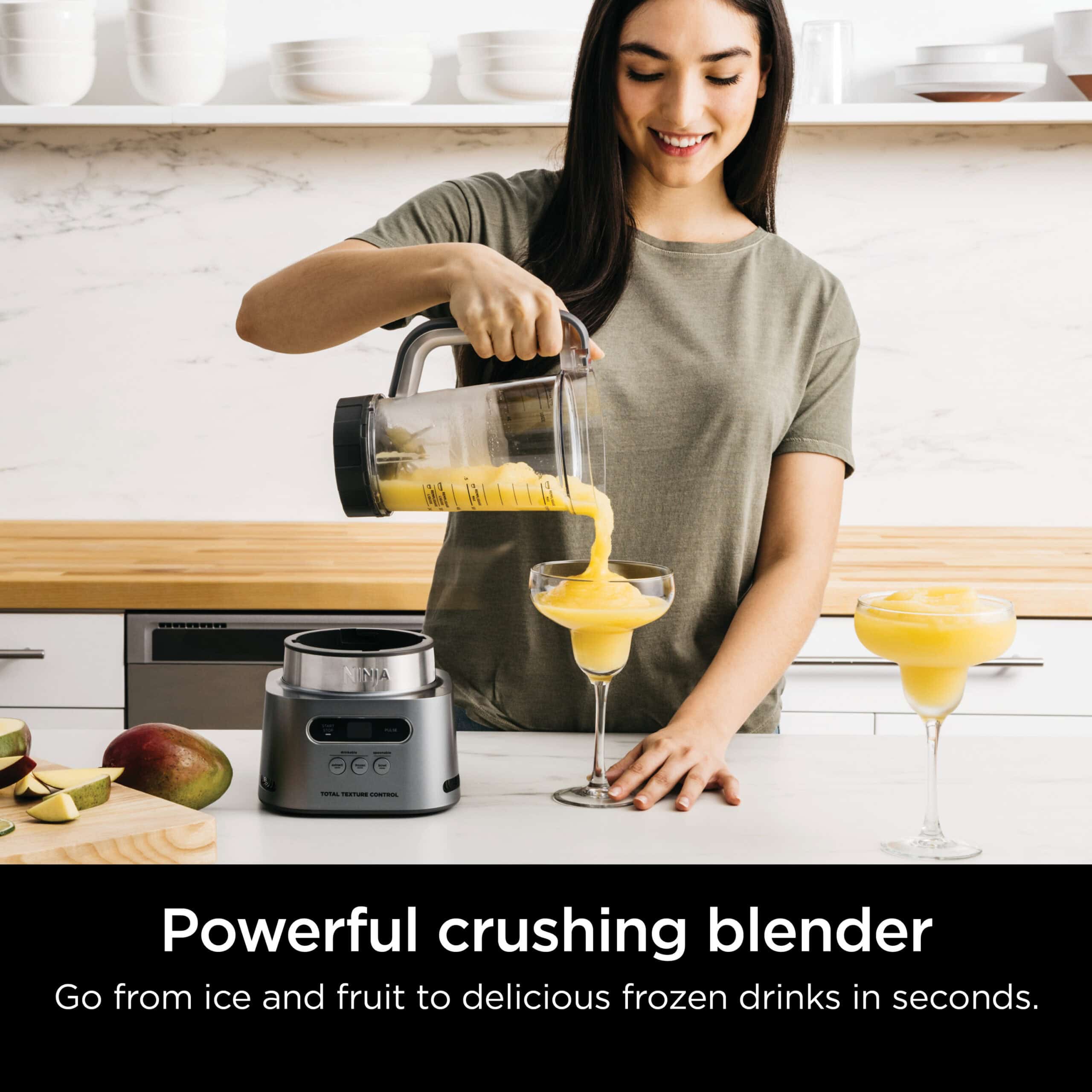 Ninja SS150 Twisti, High-Speed Blender Duo 3 Preset Auto-iQ Programs, 34 oz. Pitcher Capacity