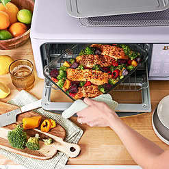 Beautiful Infrared Air Fry Toaster Oven, 9-Slice, 1800 W, Lavender by Drew Barrymore