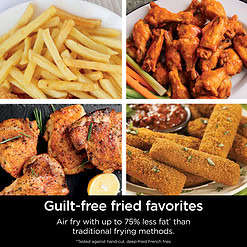 Ninja DZ070 Foodi 4-in-1 DualZone FlexBasket Air Fryer with 7-Qt MegaZone