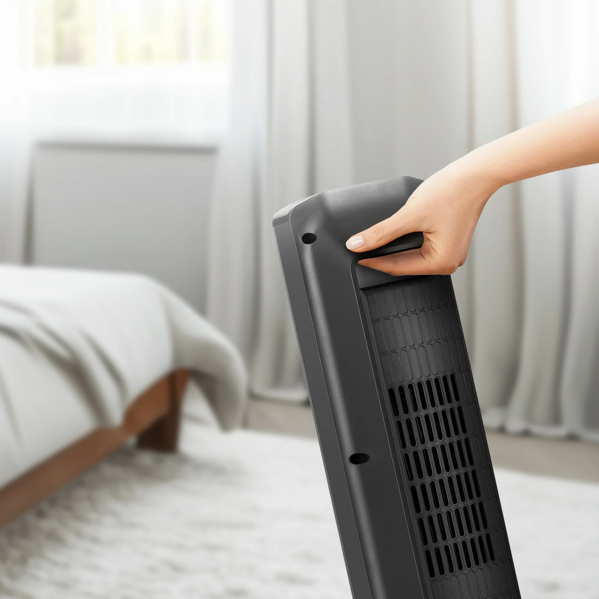 Better Homes & Gardens 23" Tower Ceramic Heater, Black