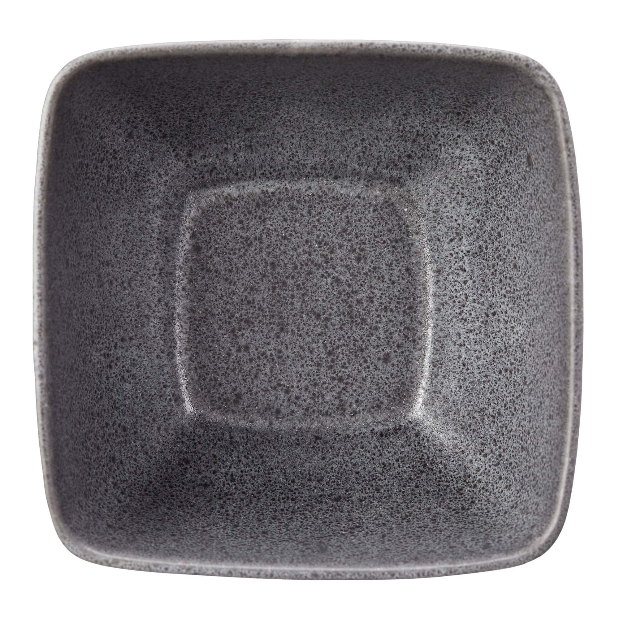 Better Homes & Gardens- Dark Gray Square Stoneware 16-Piece Dinnerware Set