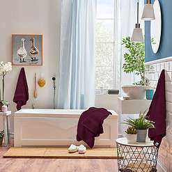 Utopia Towels 8-Piece Premium Towel Set, 2 Bath Towels, 2 Hand Towels, and 4 Wash Clothsm, Burgundy