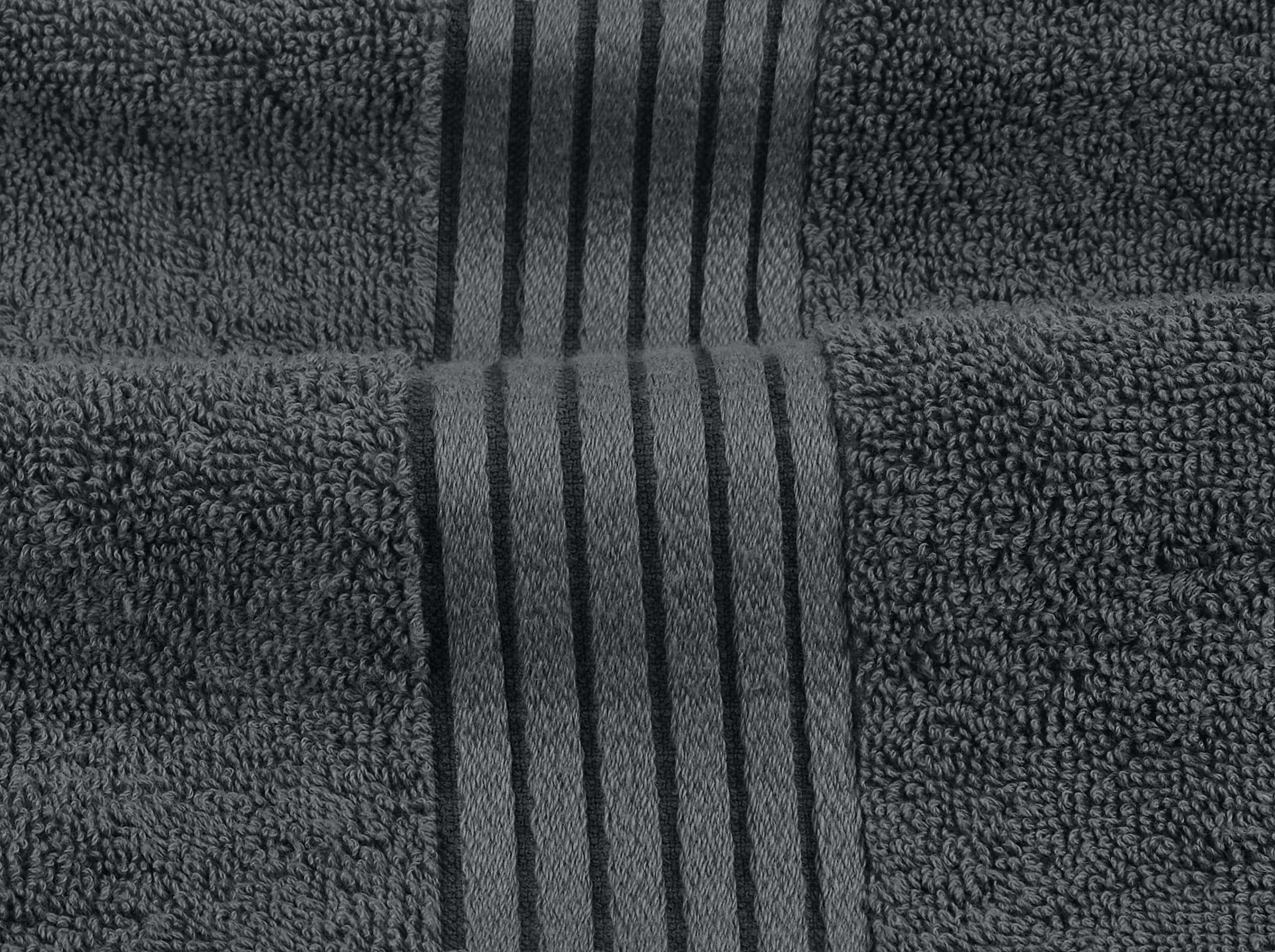 Utopia Towels 8-Piece Premium Towel Set, 2 Bath Towels, 2 Hand Towels, and 4 Wash Cloths, (Grey)