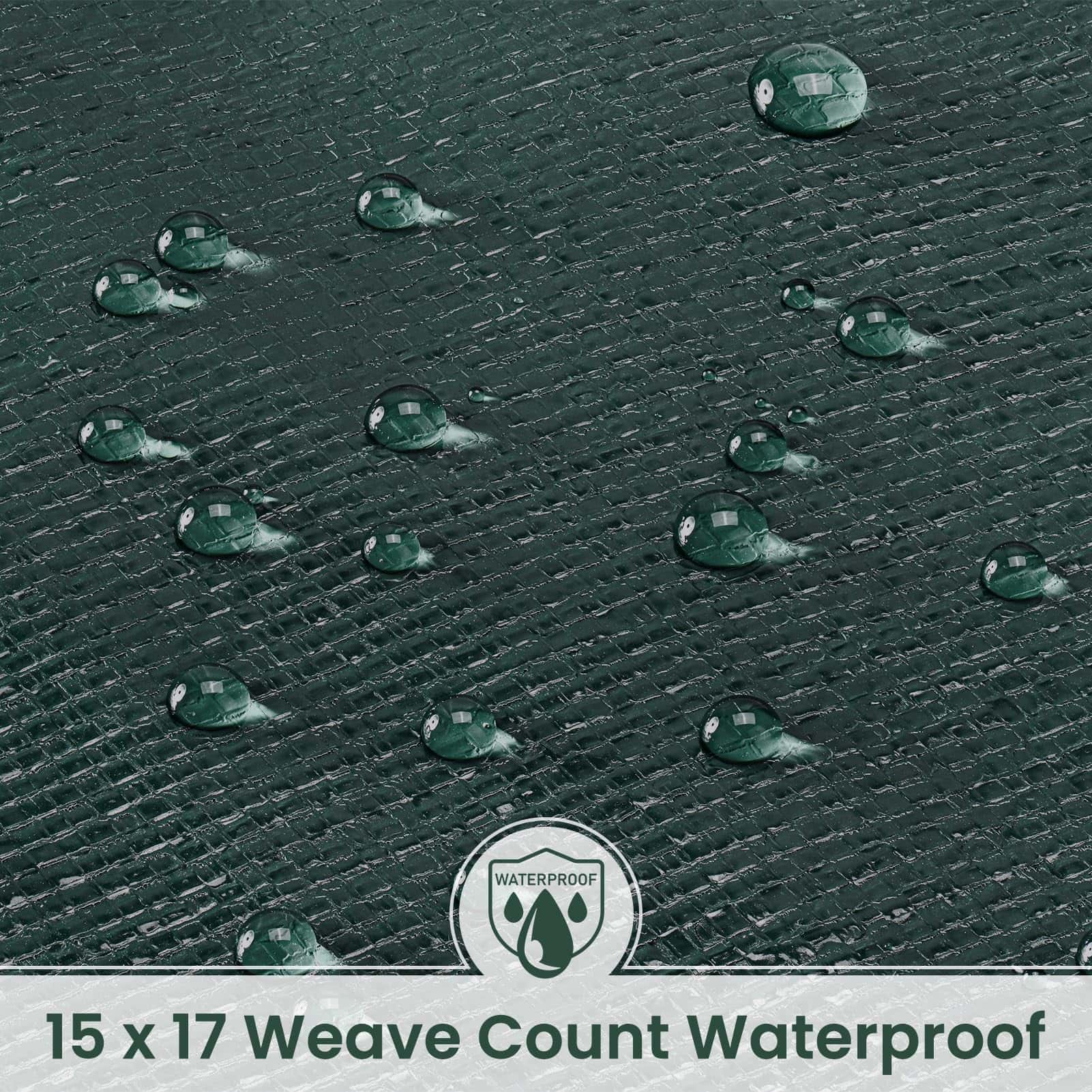 Winpull Tarp 12x20 Feet 16 Mil Heavy Duty Waterproof Tarp, Multipurpose Large Tarp Cover with Brass Grommets and Reinforced Edges