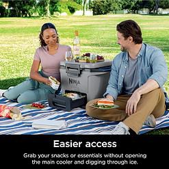 NINJA FrostVault 30 qt. Chest Cooler with Dry Zone, Slate Gray