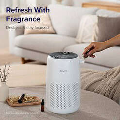 LEVOIT Air Purifiers for Bedroom Home, 3-in-1 Filter Cleaner with Fragrance Sponge, White