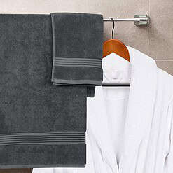 Utopia Towels 8-Piece Premium Towel Set, 2 Bath Towels, 2 Hand Towels, and 4 Wash Cloths, (Grey)