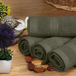 Utopia Towels 8-Piece Premium Towel Set, 2 Bath Towels, 2 Hand Towels, and 4 Wash Clothsm, Dusty Olive