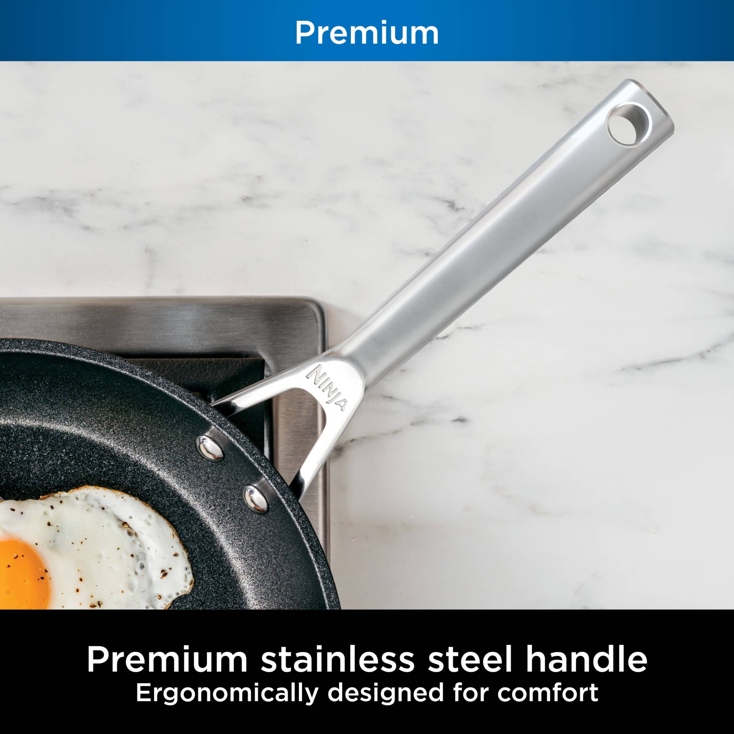 Ninja Foodi NeverStick Premium Hard-Anodized 10-Piece Cookware Set, oven safe to 500°F