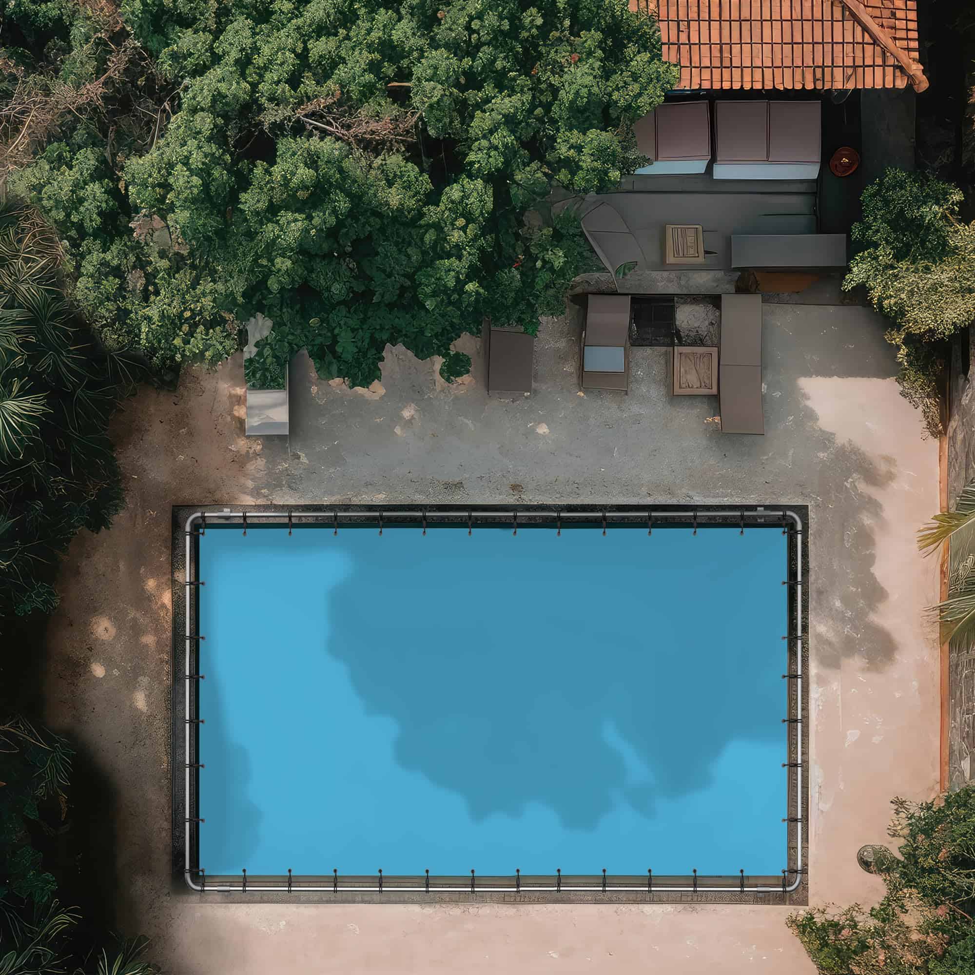 Teal Elite 20x30 Heavy Duty Tarps Waterproof - 12 mil Thick Pool Tarp Cover - 20x30 Tarp UV Resistant, Rip & Tear Proof with Metal Grommets