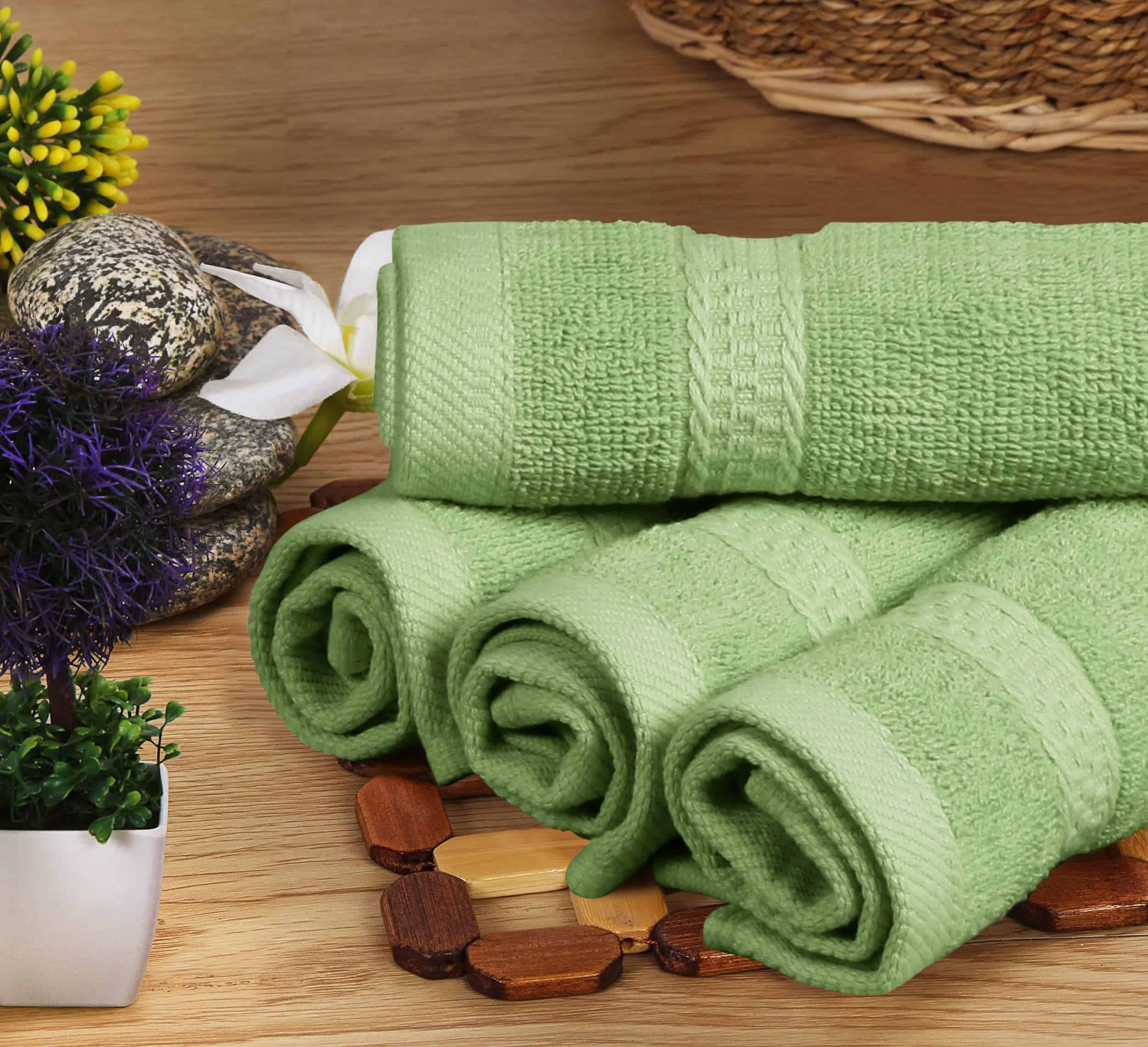 Utopia Towels 8-Piece Premium Towel Set, 2 Bath Towels, 2 Hand Towels, and 4 Wash Clothsm, Sage Green
