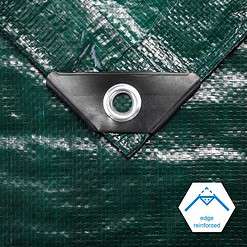 CARTMAN Finished Size 30x40 Feet Waterproof Green Tarp 8 Mil Thick, Multipurpose Protective Cover