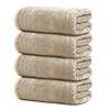 Tens Towels Extra Large Bath Towels 30 x 60 Inches, Super Soft and Absorbent, Beige