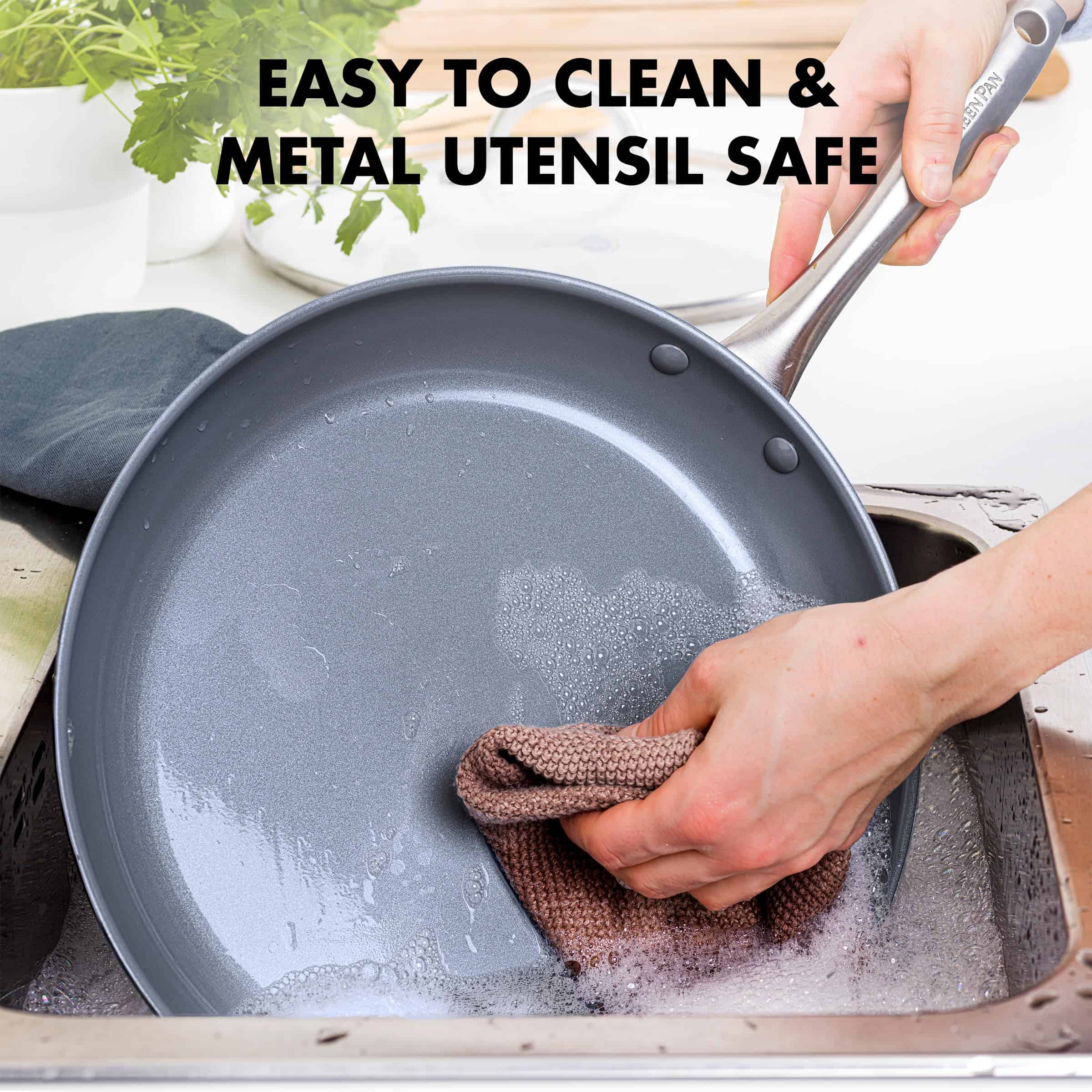 GreenPan Lima Hard Anodized Healthy Ceramic Nonstick 12 Piece Cookware Pots and Pans Set, PFAS-Free, Oven Safe, Gray