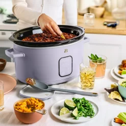 Beautiful 6 Qt Programmable Slow Cooker, Lavender by Drew Barrymore