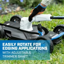 HART 20-Volt 12-inch Cordless Trim Mower Kit, (1) 4.0Ah Lithium-Ion Battery