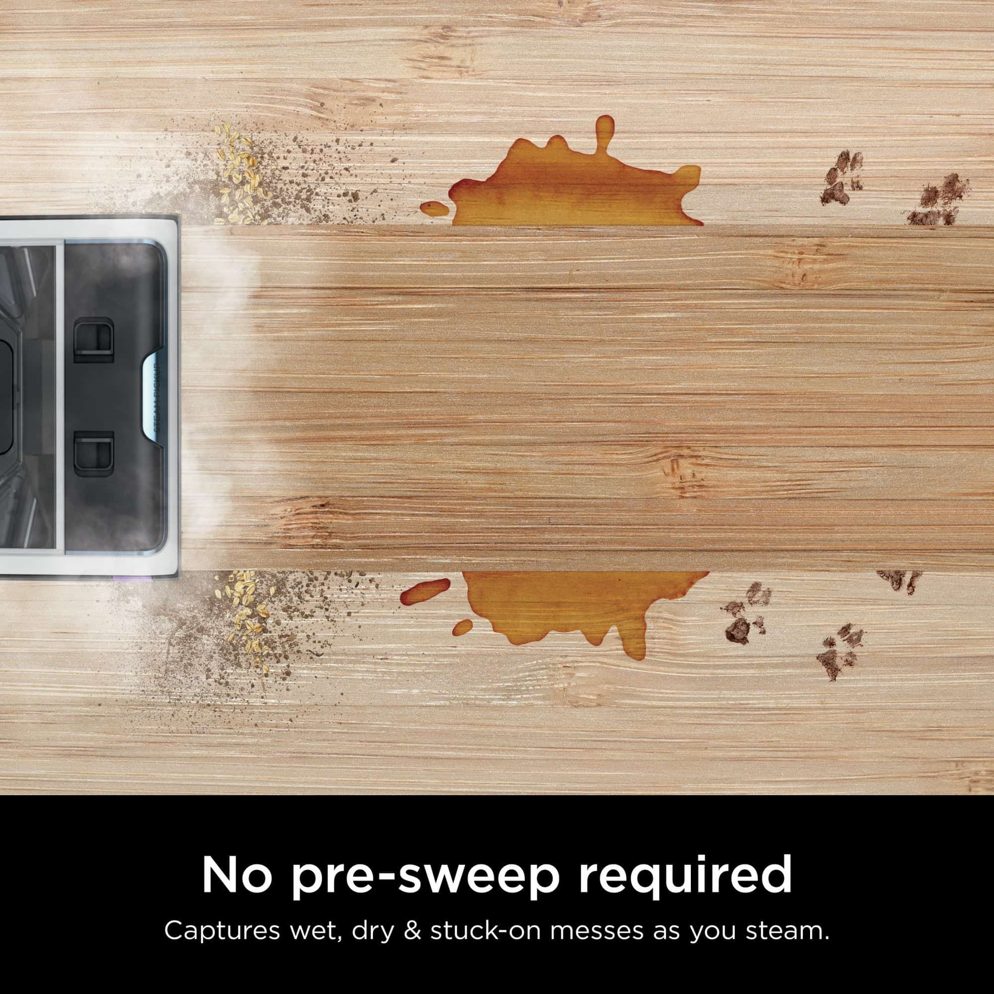 Shark 3-in-1 Steam Mop - Picks up Debris, Scrubs & Sanitizes-Hardwood, Laminate, Tile, Stone, Marble & Vinyl