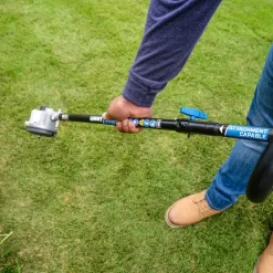 HART 40-Volt 15-inch SUPERCHARGE Carbon Fiber Shaft String Trimmer Kit, (1) 4.0 Lithium-Ion Battery