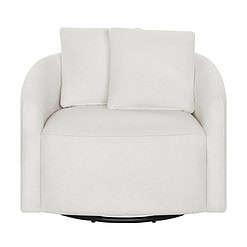 Beautiful Drew Kids Accent Chair by Drew Barrymore, Cream Bouclé Fabric