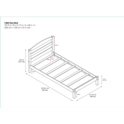 Better Homes & Gardens Leighton Kids Twin Size Bed, Wood Platform Bed Frame, Off-White