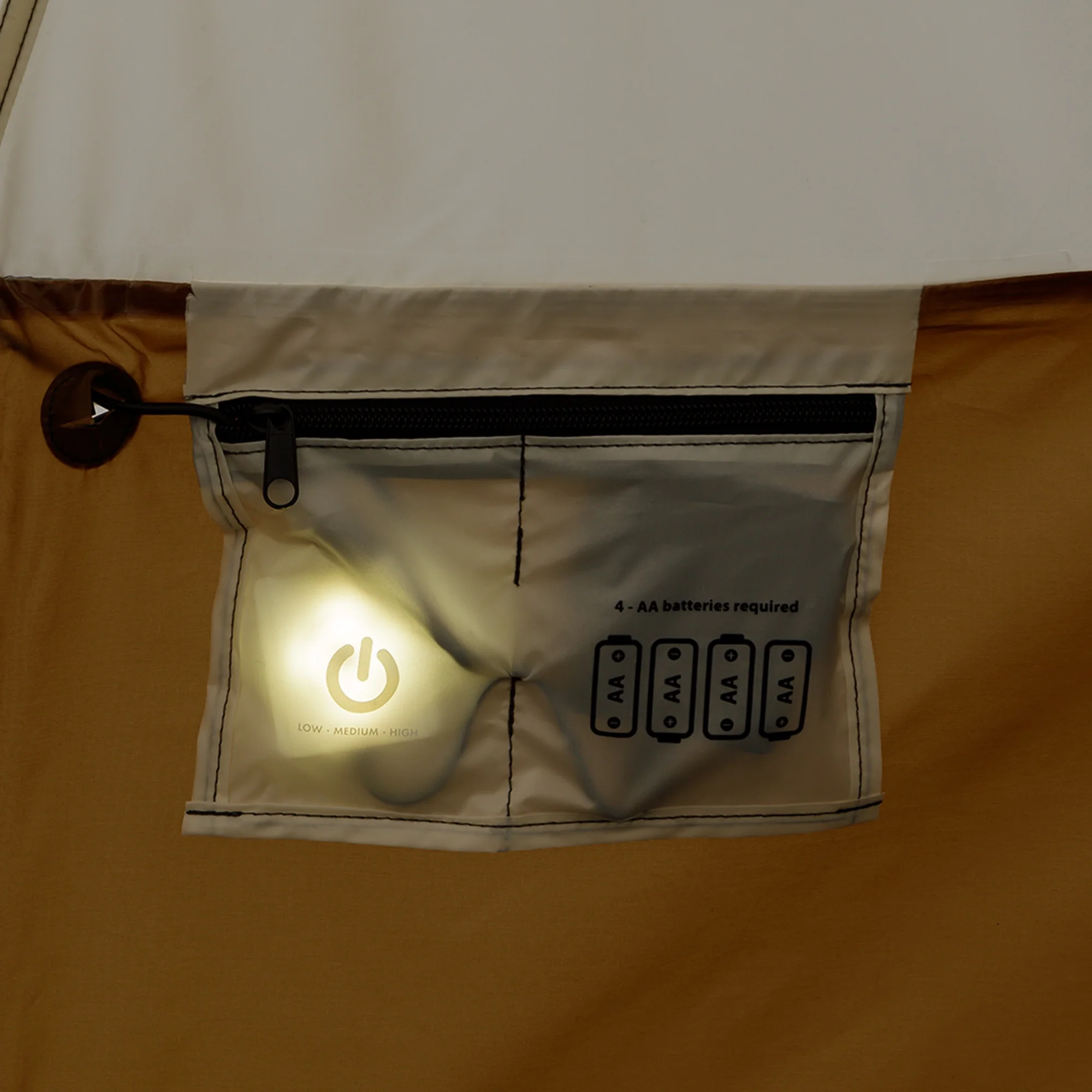 Ozark Trail 15' x 15' 8-Person Glamping Bell Tent with String Lights, 22.57 lbs - Image 16