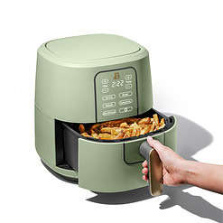 Beautiful 6 Qt Air Fryer with TurboCrisp Technology and Touch-Activated Display, Sage Green by Drew Barrymore
