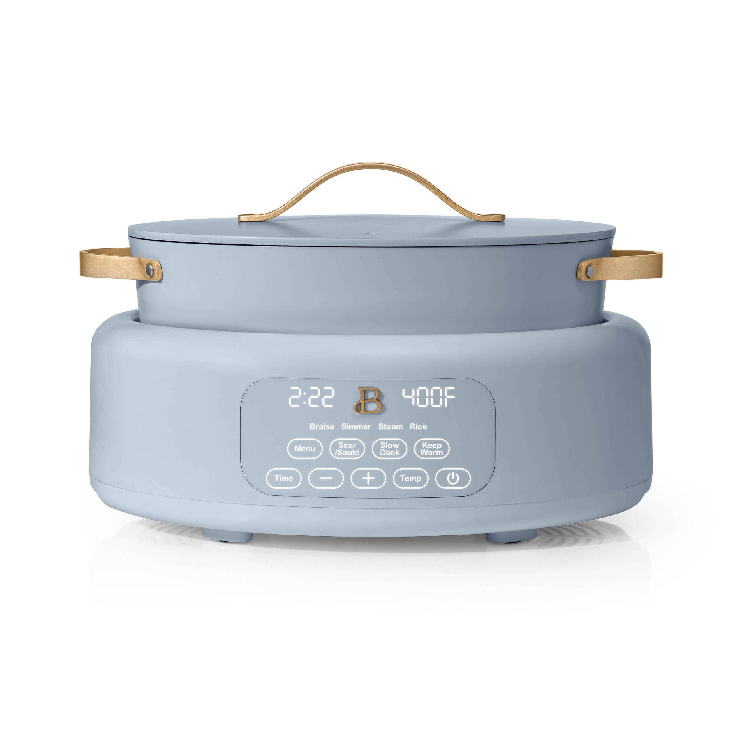 Beautiful 10 in 1 6 Qt Electric Multi-Cooker, Cornflower Blue by Drew Barrymore