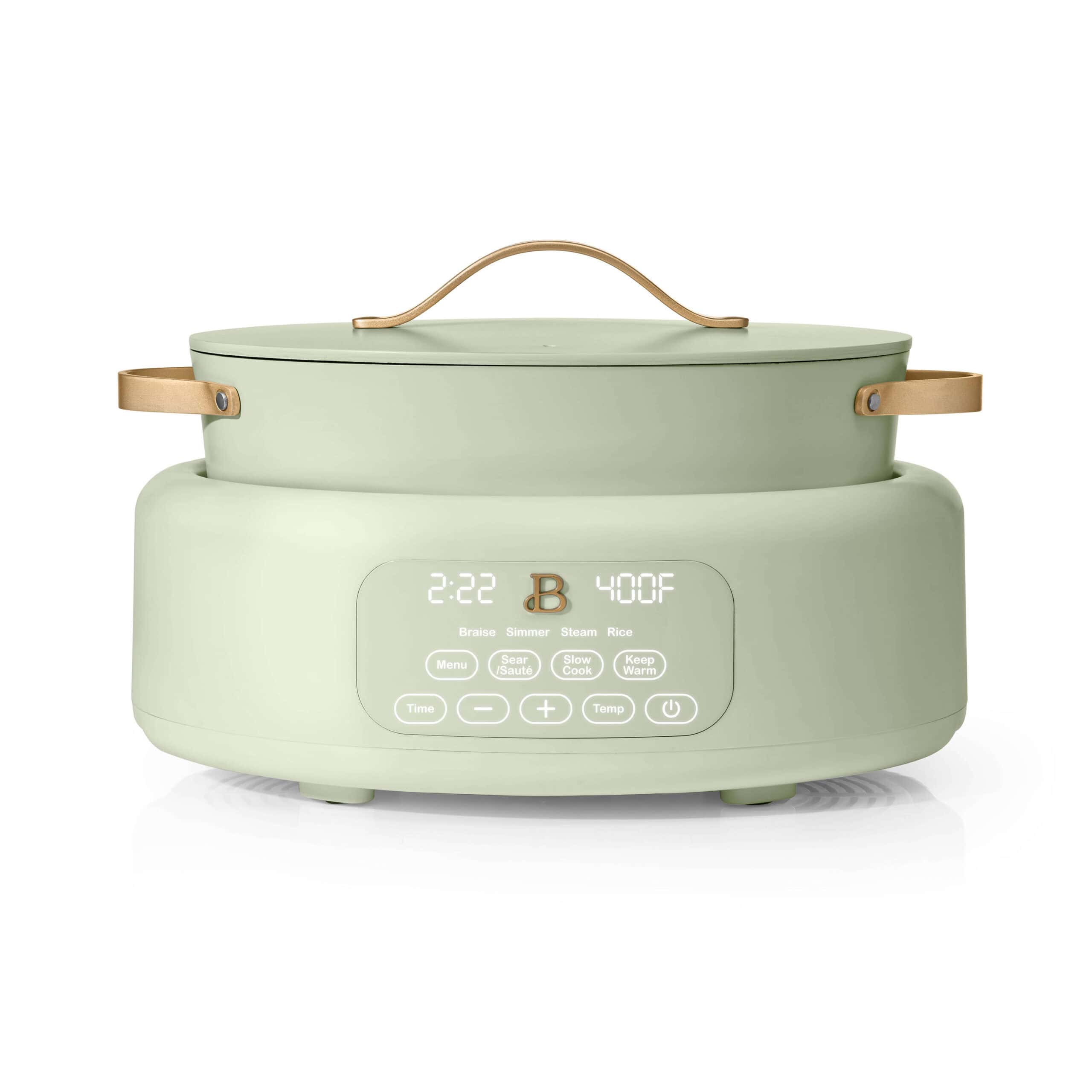 Beautiful 10 in 1 Electric Multi-Cooker, Sage Green by Drew Barrymore