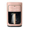 Beautiful 14-Cup Programmable Drip Coffee Maker with Touch-Activated Display, Rose by Drew Barrymore
