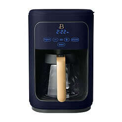 Beautiful 14-Cup Programmable Drip Coffee Maker with Touch-Activated Display, Starry Night by Drew Barrymore, Blue