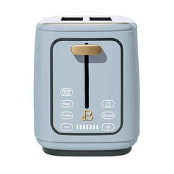 Beautiful 2 Slice Toaster with Touch-Activated Display, Cornflower Blue by Drew Barrymore
