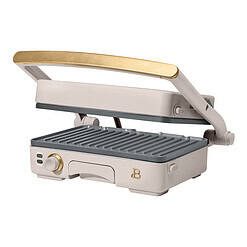 Beautiful 2-in-1 Panini Press & Grill, Porcini Taupe by Drew Barrymore