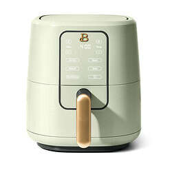 Beautiful 3 Qt Air Fryer with TurboCrisp Technology, Sage Green by Drew Barrymore