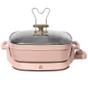 Beautiful 5 in 1 Electric Skillet - Expandable up to 7 Qt with Glass Lid, Rose by Drew Barrymore