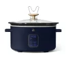 Beautiful 6 Qt Programmable Slow Cooker, Starry Night by Drew Barrymore, Blue