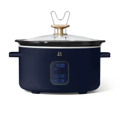 Beautiful 6 Qt Programmable Slow Cooker, Starry Night by Drew Barrymore, Blue
