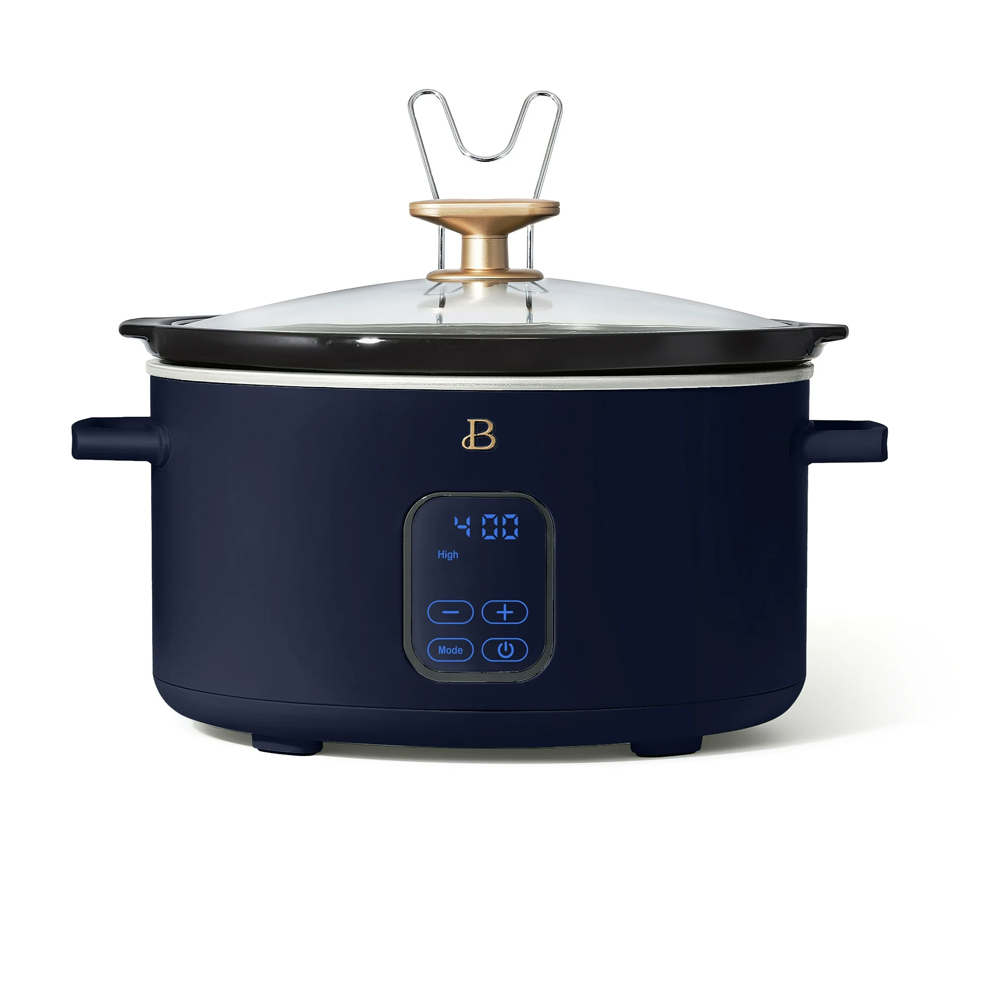 Beautiful 6 Qt Programmable Slow Cooker, Starry Night by Drew Barrymore, Blue