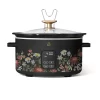 Beautiful 6 Qt Programmable Slow Cooker, Wildflower by Drew Barrymore, Black