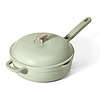 Beautiful All-in-One 4 QT Hero Pan with Steam Insert, 3 Pc Set, Sage Green by Drew Barrymore