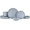 Beautiful Modern Dots 12 Piece Stoneware Dinnerware Set Cornflower Blue by Drew Barrymore
