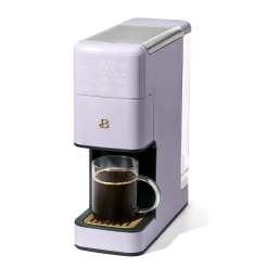 Beautiful Perfect Grind Programmable Single Serve Coffee Maker, Lavender by Drew Barrymore