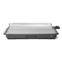 Beautiful XL Electric Griddle 12" x 22"- Non-Stick, Oyster Gray by Drew Barrymore