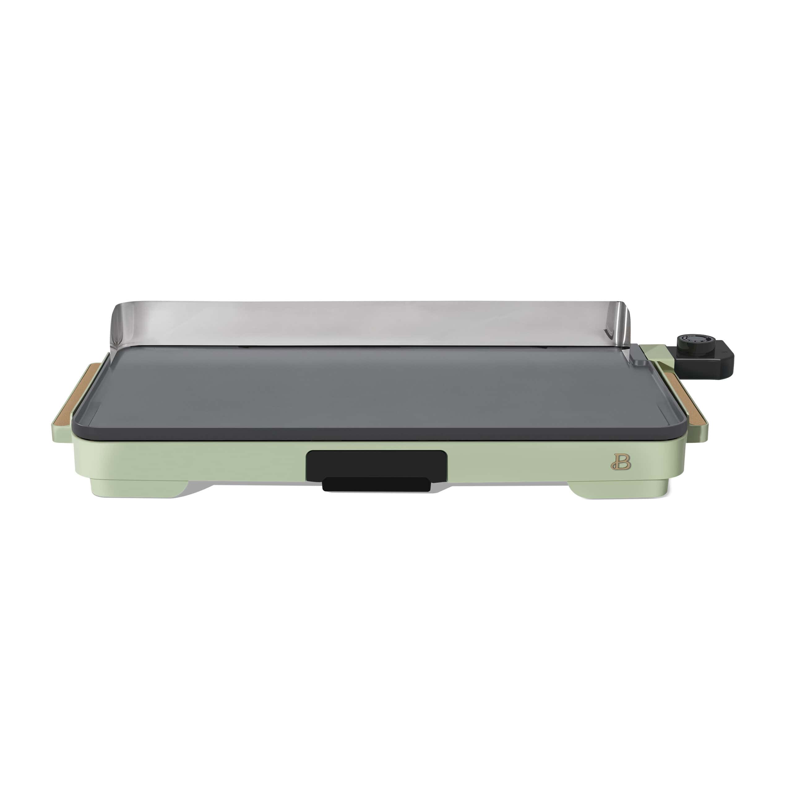 Beautiful XL Electric Griddle 12" x 22"- Non-Stick, Sage Green by Drew Barrymore