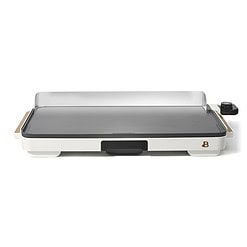 Beautiful XL Electric Griddle 12" x 22" Non-Stick, White Icing by Drew Barrymore