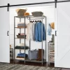 Better Homes & Gardens Farmhouse Gray Wood and Metal Garment Rack
