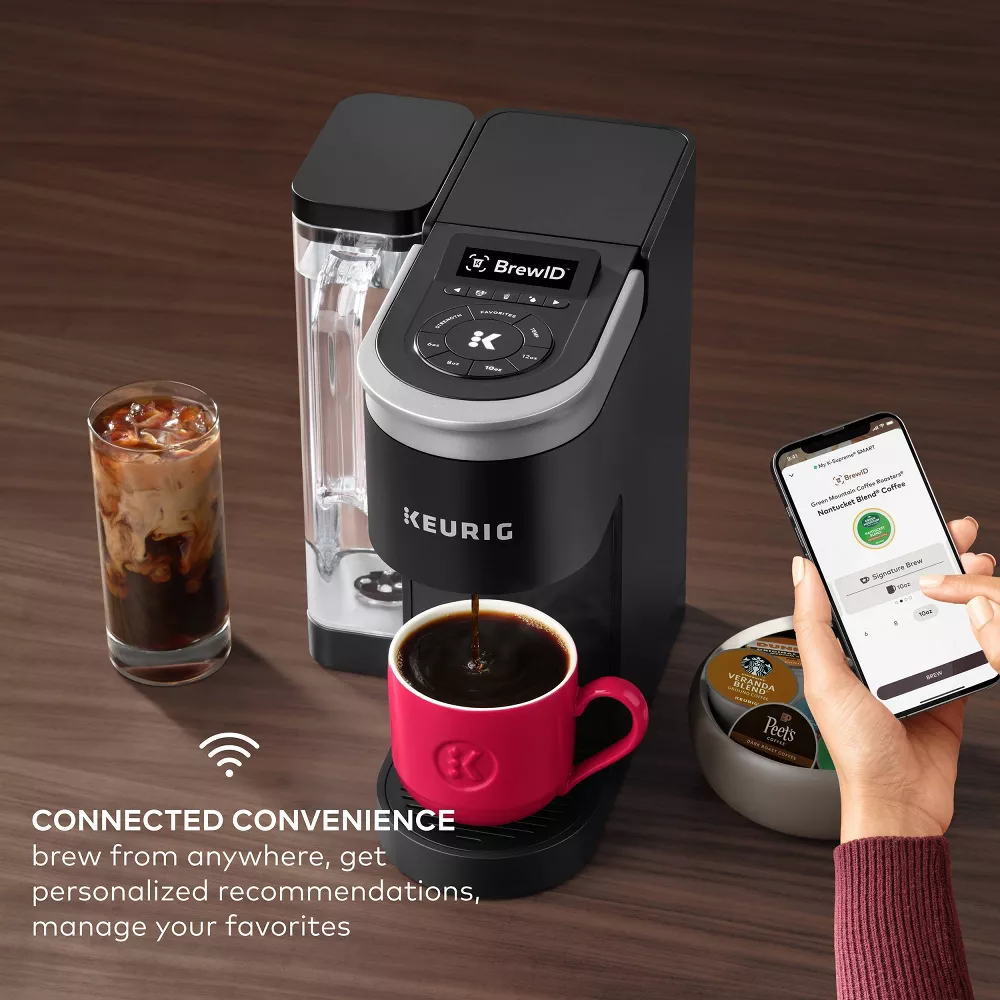 Keurig K-Supreme SMART Single Serve Coffee Maker with WiFi Compatibility, 4 Brew Sizes, and 66oz Removable Reservoir - Black - Image 10