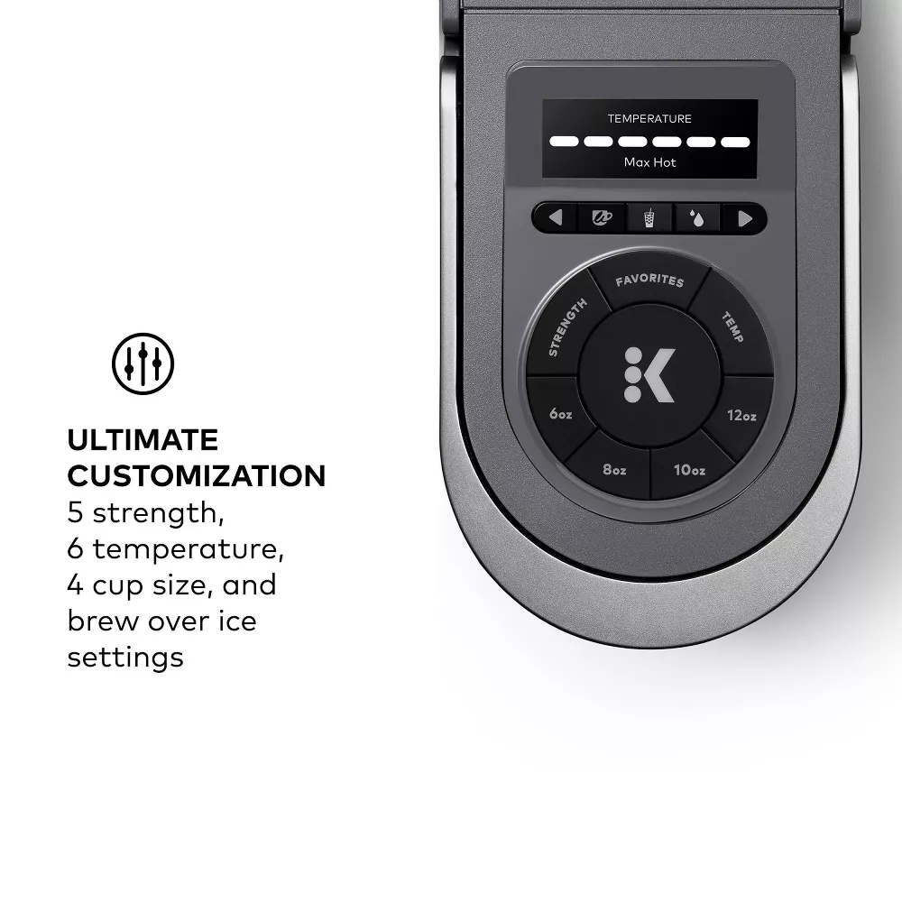 Keurig K-Supreme SMART Single Serve Coffee Maker with WiFi Compatibility, 4 Brew Sizes, and 66oz Removable Reservoir - Gray - Image 3